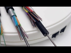 Outdoor Fiber Optic Cable Single Mode 4 Core Stranded Loose Tube